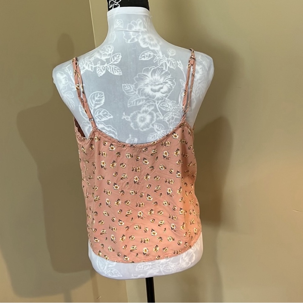Hollister Floral lace tank with adjustable straps size large - Picture 7 of 12